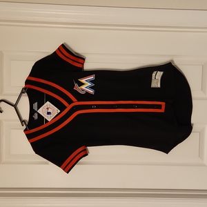 Button up Marlins jersey
